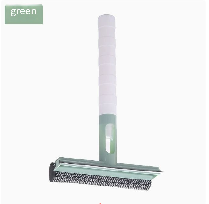 3-in-1 Glass Cleaner with Spray & Double-Sided Wiper – Sponge, Scrubber & Squeegee