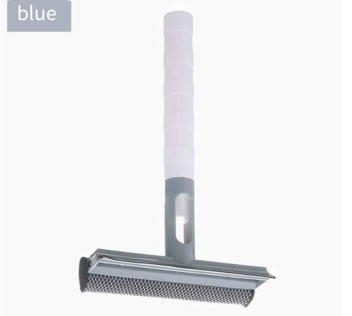 3-in-1 Glass Cleaner with Spray & Double-Sided Wiper – Sponge, Scrubber & Squeegee