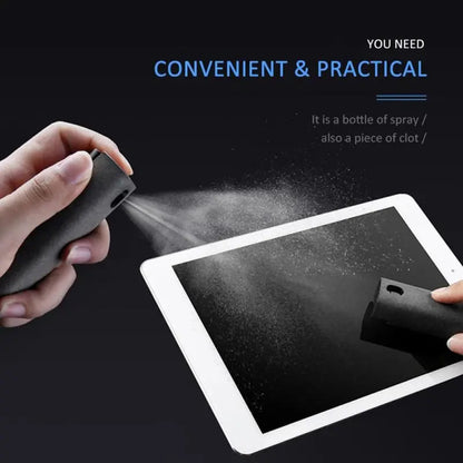 2-in-1 Screen Cleaner Spray with Microfiber Cloth – For Phones, Tablets & Monitors
