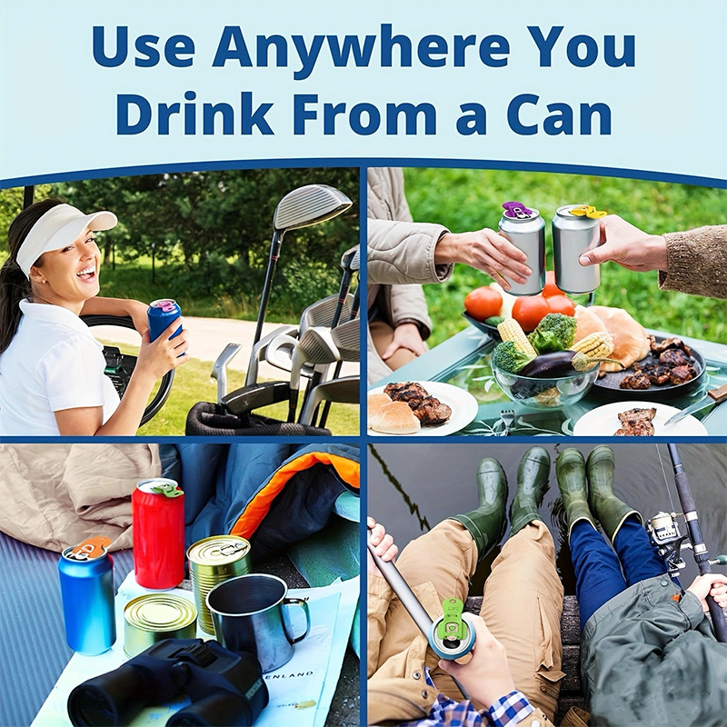 2-in-1 Can & Bottle Opener – Compact, Ergonomic, Pocket-Sized